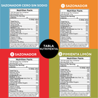 Machavillosa Starter Kit — 4 Sazonadores Naturales para Toda tu Cocina